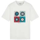 Ben Sherman Music Player Buttons T-shirt in White 0076135 002
