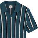 Ben Sherman Vertical Stripe Open Neck Polo Shirt T