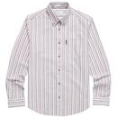 Ben Sherman 60s Mod Oxford Stripe Button Down Shirt in Grape