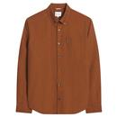 Ben Sherman Mod Signature Button Down Oxford Shirt in Burnt Orange 0065094 481
