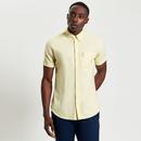 BEN SHERMAN Button Down S/S Oxford Shirt Corn