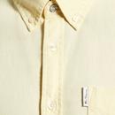 BEN SHERMAN Button Down S/S Oxford Shirt Corn