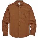 Ben Sherman Men's 1960s Mod Button Down Oxford Shirt in Light Brown