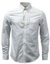BEN SHERMAN Mod Button Down Oxford Shirt (WHITE)