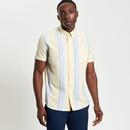 Ben Sherman Oxford Stripe Mod Button Down Shirt C