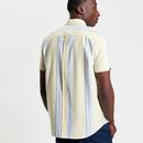 Ben Sherman Oxford Stripe Mod Button Down Shirt C