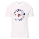 Ben Sherman Men's Retro Graffiti Mod Target Print T-shirt in White