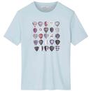 Ben Sherman Guitar Plectrum T-shirt in Sky 0078222 120