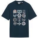 Ben Sherman Mod Scooter Club T-shirt in Navy 0076134 025