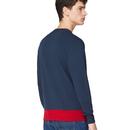 BEN SHERMAN Retro 90s Colour Block Logo Sweatshirt