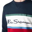 BEN SHERMAN Retro 90s Colour Block Logo Sweatshirt
