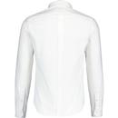 BEN SHERMAN 60s Mod Button Down Oxford Shirt White