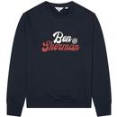 BEN SHERMAN Mens Retro Sport Logo Sweatshirt M