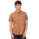 BEN SHERMAN SS Button Down Oxford Shirt in Red