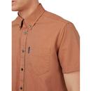 BEN SHERMAN SS Button Down Oxford Shirt in Red