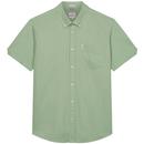 Ben Sherman Short Sleeve Signature Oxford Shirt in Grass Green 0065095 658