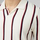 Ben Sherman Retro Stripe Towelling Polo Shirt W