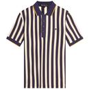 Ben Sherman Mod Vertical Stripe Polo Shirt in Ink 0074021 974