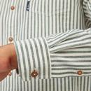 BEN SHERMAN Recycled Cotton Oxford Stripe Shirt OG