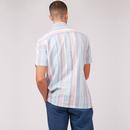 Ben Sherman Retro Multicolour Stripe Linen Shirt 
