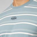 Ben Sherman Retro Fine Stripe Crew Neck T-shirt P