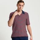 Ben Sherman Loopback Stripe Johnny Collar Polo DN