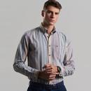 Ben Sherman Variegated Stripe Button Down Shirt MI