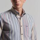 Ben Sherman Variegated Stripe Button Down Shirt MI