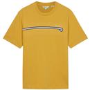Ben Sherman Retro Mod Surf Stripe T-shirt in Sunflower 0076114 461