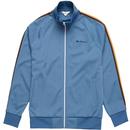 Ben Sherman Retro House Taped Sleeve Track Top in Blue Shadow