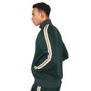 BEN SHERMAN Retro 90s House Taped Track Top Green