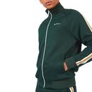 BEN SHERMAN Retro 90s House Taped Track Top Green