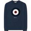 ben sherman signature target logo sweatshirt dark navy