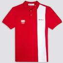 Ben Sherman Team GB Mod Block Stripe Olympics Polo Shirt in Red