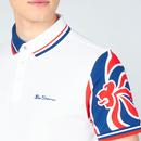 BEN SHERMAN Team GB Lion Logo Polo Shirt (White)