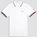 Ben Sherman Team GB Tipped Signature Olympics Polo Shirt in White