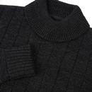 BEN SHERMAN Retro Texture Knit Roll Neck Jumper B