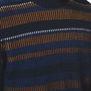 Ben Sherman Knitted Retro Stripe Crew Neck Jumper