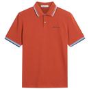 Ben Sherman Signature Tipped Polo in Brick Red 1012790 938