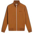 BEN SHERMAN Retro 90s House Taped Track Top Ginger