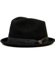 BEN SHERMAN 60s Mod Trilby Hat with Pin Dot Band