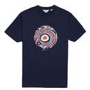 BEN SHERMAN Retro 60's Trippy Target Print Tee