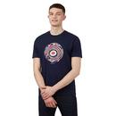 BEN SHERMAN Retro 60's Trippy Target Print Tee