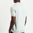 Ben Sherman Vertical Stripe Knitted Polo Shirt LG