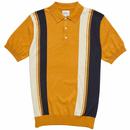 BEN SHERMAN 60s Mod Vertical Stripe Knit Polo (SY)