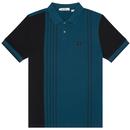 ben sherman vertical stripe pique polo Shirt dark blue