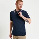 Ben Sherman Signature Knitted Zip Neck Polo Shirt 