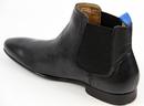 Enox BEN SHERMAN Retro 60s Mod Chelsea Boots BLACK