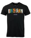 BEN SHERMAN Retro Mod Colour Block Logo T-shirt