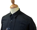 BEN SHERMAN Retro 60s Mod Tuxedo Style Shirt (B)